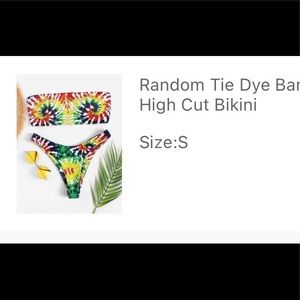 Shein Tie Dye bikini